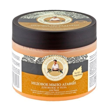 BIOARP Bania Agafii Mydło Miodowe Do Ciała I Włosów 300ml   